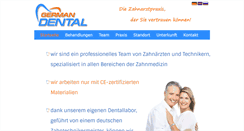 Desktop Screenshot of germandental.com