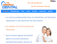 Tablet Screenshot of germandental.com